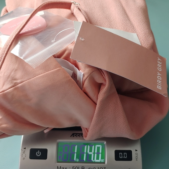 NWT BIRDY GREY Dress ASH DRESS CREPE Color DUSTY ROSE Formal Best Seller - Picture 12 of 12